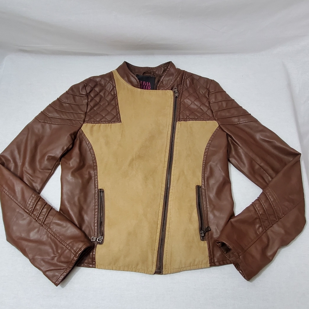 Olivia Miller Faux Leather Moto Biker Jacket